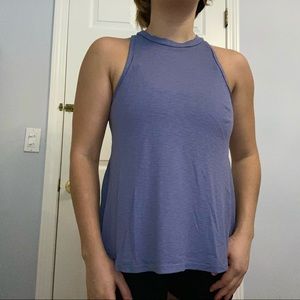 Free People High Neck Racerback Tank Purple